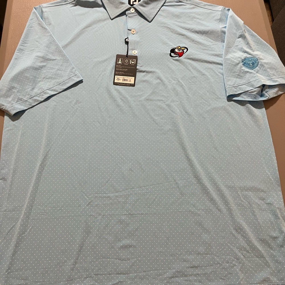 COPY - Footjoy XL Men's Light Blue Polo Shirt